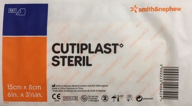 CUTIPLAST steril Wundverband 8x15 cm 66001474 1 Stück einzelnes Pflaster